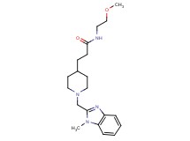 N-(2-methoxyethyl)-3-{1-[(1-methyl-1H-benzimidazol-2-yl)methyl]-4-piperidinyl}propanamide