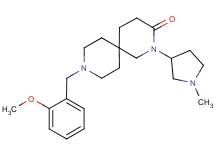 9-(2-methoxybenzyl)-2-(1-methylpyrrolidin-3-yl)-2,9-diazaspiro[5.5]undecan-3-one