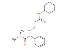 N-cyclohexyl-3-{[2-(dimethylamino)-2-oxo-1-phenylethyl]amino}propanamide