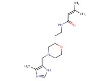 3-methyl-N-(2-{4-[(4-methyl-1H-imidazol-5-yl)methyl]morpholin-2-yl}ethyl)but-2-enamide
