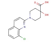 1-(8-chloroquinolin-2-yl)-4-hydroxypiperidine-4-carboxylic acid