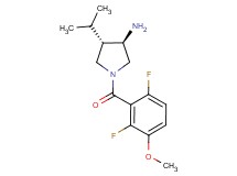 (3R*,4S*)-1-(2,6-difluoro-3-methoxybenzoyl)-4-isopropyl-3-pyrrolidinamine