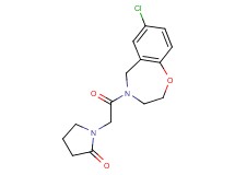 1-[2-(7-chloro-2,3-dihydro-1,4-benzoxazepin-4(5H)-yl)-2-oxoethyl]pyrrolidin-2-one