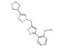 1-{[3-(2-methoxyphenyl)isoxazol-5-yl]methyl}-4-(tetrahydrofuran-3-yl)-1H-1,2,3-triazole