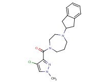 1-[(4-chloro-1-methyl-1H-pyrazol-3-yl)carbonyl]-4-(2,3-dihydro-1H-inden-2-yl)-1,4-diazepane