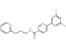 6-(3,5-difluorophenyl)-N-(3-pyridin-2-ylpropyl)nicotinamide