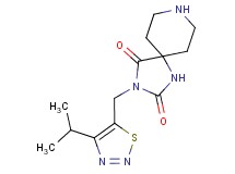 3-[(4-isopropyl-1,2,3-thiadiazol-5-yl)methyl]-1,3,8-triazaspiro[4.5]decane-2,4-dione