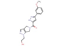 2-[5-{[3-(3-methoxyphenyl)-1H-pyrazol-5-yl]carbonyl}-5,6-dihydropyrrolo[3,4-c]pyrazol-1(4H)-yl]ethanol