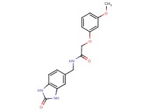 2-(3-methoxyphenoxy)-N-[(2-oxo-2,3-dihydro-1H-benzimidazol-5-yl)methyl]acetamide