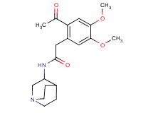 2-(2-acetyl-4,5-dimethoxyphenyl)-N-1-azabicyclo[2.2.2]oct-3-ylacetamide trifluoroacetate