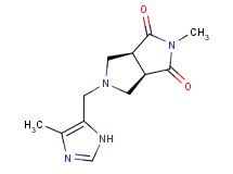 (3aR*,6aS*)-2-methyl-5-[(4-methyl-1H-imidazol-5-yl)methyl]tetrahydropyrrolo[3,4-c]pyrrole-1,3(2H,3aH)-dione