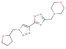 4-({5-[1-(tetrahydro-2-furanylmethyl)-1H-1,2,3-triazol-4-yl]-1,2,4-oxadiazol-3-yl}methyl)morpholine