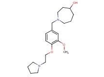 1-[3-methoxy-4-(2-pyrrolidin-1-ylethoxy)benzyl]azepan-4-ol