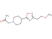 2-{4-[3-(2-methoxyethyl)-1,2,4-oxadiazol-5-yl]-1-piperidinyl}acetamide