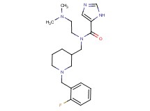 N-[2-(dimethylamino)ethyl]-N-{[1-(2-fluorobenzyl)piperidin-3-yl]methyl}-1H-imidazole-5-carboxamide
