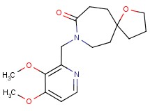 8-[(3,4-dimethoxy-2-pyridinyl)methyl]-1-oxa-8-azaspiro[4.6]undecan-9-one