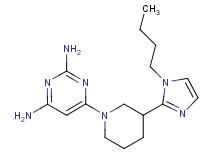 6-[3-(1-butyl-1H-imidazol-2-yl)-1-piperidinyl]-2,4-pyrimidinediamine
