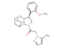 (2R*,3S*,6R*)-3-(2-methoxyphenyl)-5-[(5-methyl-1H-pyrazol-1-yl)acetyl]-1,5-diazatricyclo[5.2.2.0~2,6~]undecane