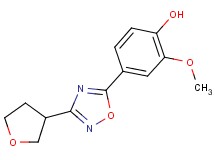2-methoxy-4-[3-(tetrahydrofuran-3-yl)-1,2,4-oxadiazol-5-yl]phenol