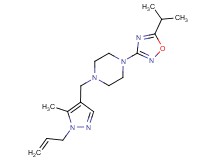 1-[(1-allyl-5-methyl-1H-pyrazol-4-yl)methyl]-4-(5-isopropyl-1,2,4-oxadiazol-3-yl)piperazine