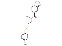 N-methyl-N-{3-[(4-methylphenyl)thio]propyl}tetrazolo[1,5-a]pyridine-7-carboxamide