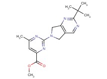 methyl 2-(2-tert-butyl-5,7-dihydro-6H-pyrrolo[3,4-d]pyrimidin-6-yl)-6-methylpyrimidine-4-carboxylate