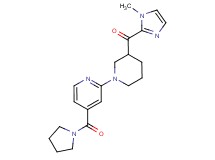 (1-methyl-1H-imidazol-2-yl){1-[4-(1-pyrrolidinylcarbonyl)-2-pyridinyl]-3-piperidinyl}methanone