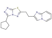 2-[2-(3-cyclopentyl[1,2,4]triazolo[3,4-b][1,3,4]thiadiazol-6-yl)ethyl]imidazo[1,2-a]pyridine