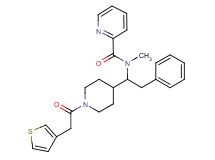 N-methyl-N-{2-phenyl-1-[1-(3-thienylacetyl)-4-piperidinyl]ethyl}-2-pyridinecarboxamide