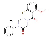 4-(2-fluoro-6-methoxybenzoyl)-1-(2-methylphenyl)-2-piperazinone