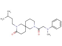 2-(3-methylbutyl)-8-(N-methyl-N-phenylglycyl)-2,8-diazaspiro[5.5]undecan-3-one