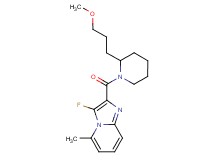3-fluoro-2-{[2-(3-methoxypropyl)-1-piperidinyl]carbonyl}-5-methylimidazo[1,2-a]pyridine