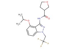 N-[4-isopropoxy-1-(2,2,2-trifluoroethyl)-1H-indazol-3-yl]tetrahydrofuran-3-carboxamide