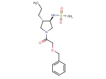 N-{(3R*,4S*)-1-[(benzyloxy)acetyl]-4-propyl-3-pyrrolidinyl}methanesulfonamide