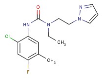 N'-(2-chloro-4-fluoro-5-methylphenyl)-N-ethyl-N-[2-(1H-pyrazol-1-yl)ethyl]urea