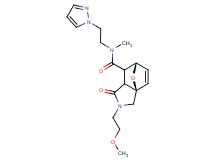 (3aR*,6S*)-2-(2-methoxyethyl)-N-methyl-1-oxo-N-[2-(1H-pyrazol-1-yl)ethyl]-1,2,3,6,7,7a-hexahydro-3a,6-epoxyisoindole-7-carboxamide