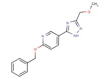 2-(benzyloxy)-5-[3-(methoxymethyl)-1H-1,2,4-triazol-5-yl]pyridine