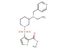methyl 3-({3-[ethyl(4-pyridinylmethyl)amino]-1-piperidinyl}sulfonyl)-2-thiophenecarboxylate