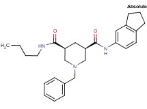 (3S,5R)-1-benzyl-N-butyl-N'-(2,3-dihydro-1H-inden-5-yl)-3,5-piperidinedicarboxamide
