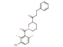 1-[1-(2,6-difluoro-3-methylbenzoyl)-3-piperidinyl]-3-phenyl-1-propanone