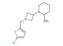 1-{1-[(5-chloro-2-thienyl)methyl]-3-azetidinyl}-2-methylpiperidine