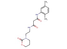 N-(2,5-dimethylphenyl)-N'-[2-(2-oxo-1,3-oxazinan-3-yl)ethyl]malonamide