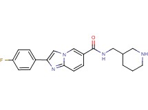 2-(4-fluorophenyl)-N-(3-piperidinylmethyl)imidazo[1,2-a]pyridine-6-carboxamide dihydrochloride