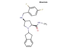 (4S)-4-[(2,4-difluorobenzyl)amino]-1-(2,3-dihydro-1H-inden-2-yl)-N-methyl-L-prolinamide
