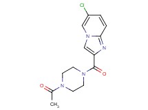 2-[(4-acetyl-1-piperazinyl)carbonyl]-6-chloroimidazo[1,2-a]pyridine trifluoroacetate