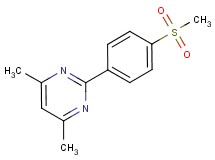 4,6-dimethyl-2-[4-(methylsulfonyl)phenyl]pyrimidine
