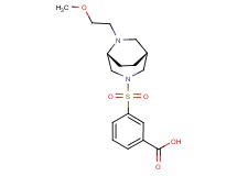 3-{[(1R*,5R*)-6-(2-methoxyethyl)-3,6-diazabicyclo[3.2.2]non-3-yl]sulfonyl}benzoic acid