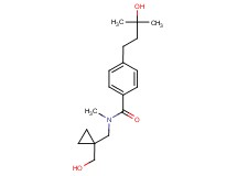4-(3-hydroxy-3-methylbutyl)-N-{[1-(hydroxymethyl)cyclopropyl]methyl}-N-methylbenzamide