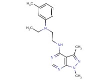 (1,3-dimethyl-1H-pyrazolo[3,4-d]pyrimidin-4-yl){2-[ethyl(3-methylphenyl)amino]ethyl}amine