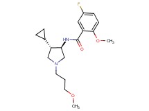 N-[rel-(3R,4S)-4-cyclopropyl-1-(3-methoxypropyl)-3-pyrrolidinyl]-5-fluoro-2-methoxybenzamide hydrochloride